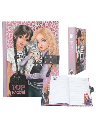 DIARIO CODIGO SECRETO REBEL KITTY TOP MODEL