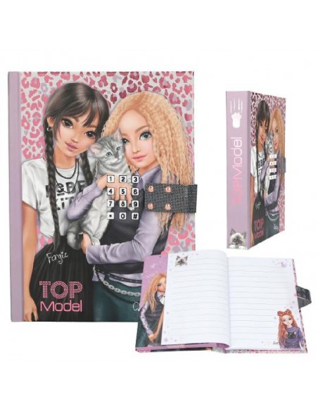 DIARIO CODIGO SECRETO REBEL KITTY TOP MODEL