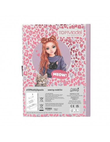 DIARIO CODIGO SECRETO REBEL KITTY TOP MODEL