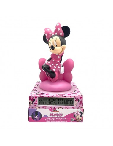 DESPERTADOR 3D MINNIE CON LUZ