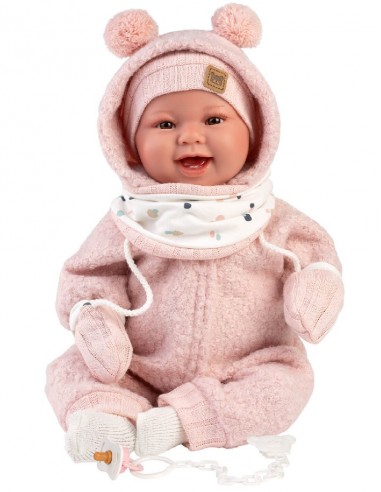 Tala Rosa Recien Nacida Sonrisas 44 cm Con Mecanismo Risa