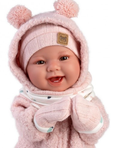 Tala Rosa Recien Nacida Sonrisas 44 cm Con Mecanismo Risa