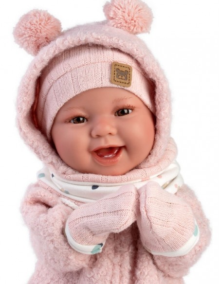 Tala Rosa Recien Nacida Sonrisas 44 cm Con Mecanismo Risa