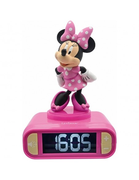 DESPERTADOR 3D MINNIE CON LUZ
