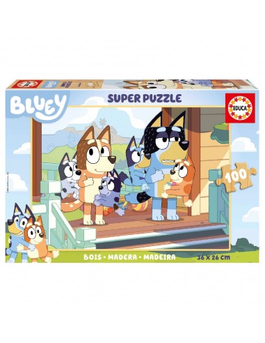 PUZZLE MADERA BLUEY 100-PIEZAS.