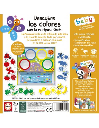 Juego Educativo Descubre los colores con la mariposa Greta