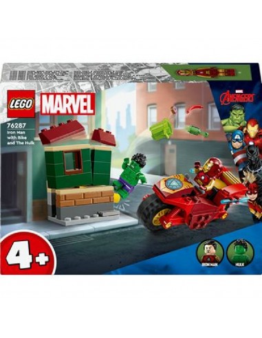 LEGO IRON MAN CON MOTO Y HULK