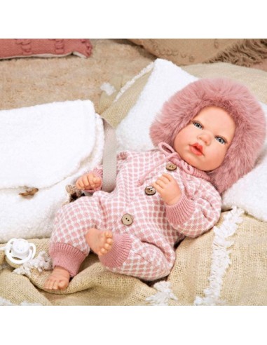 MUÑECA REBORN 40CM MANUELA ROSA C/BOLSO 98168 ARIAS
