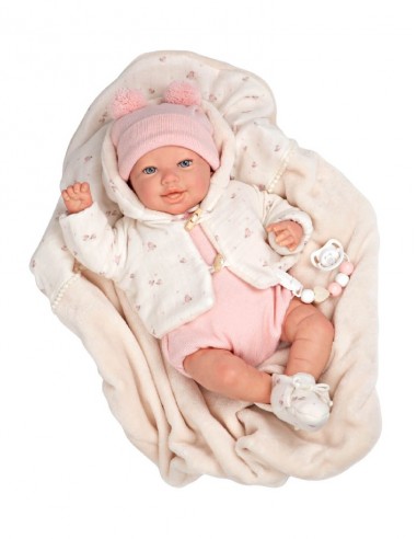 Elba Bebe Reborn Con Manta 45 cm