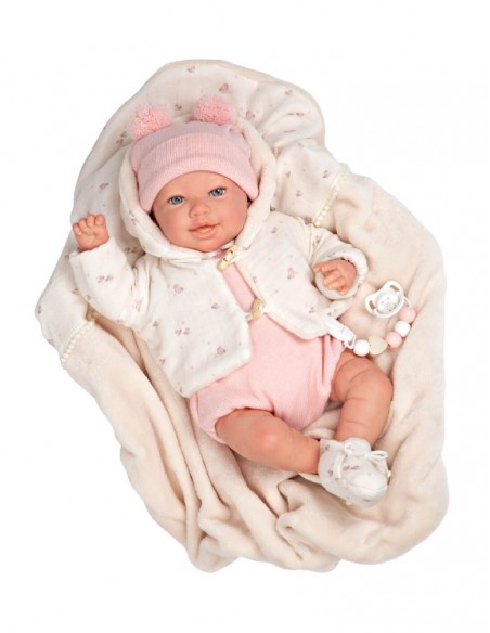Elba Bebe Reborn Con Manta 45 cm
