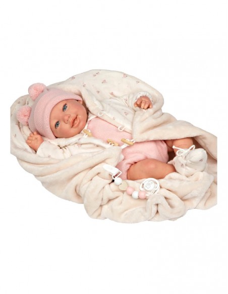 Elba Bebe Reborn Con Manta 45 cm