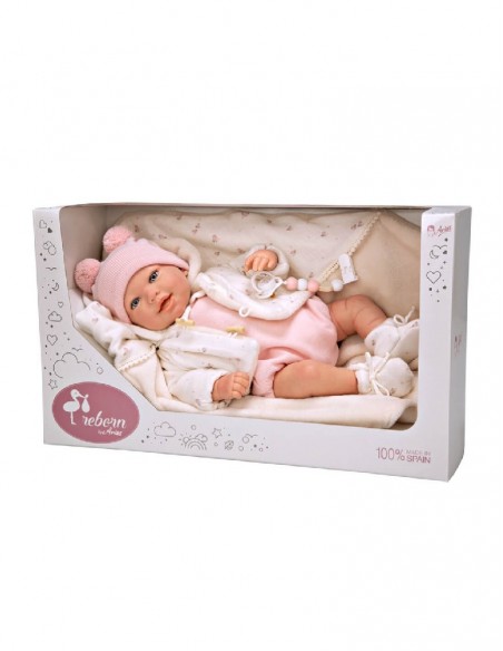 Elba Bebe Reborn Con Manta 45 cm