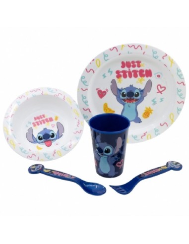 SET MICRO KIDS 5 PIEZAS STITCH