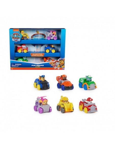 PACK 6 VEHICULOS PAW PATROL