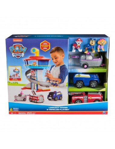 CENTRO DE MANDO + 3 VEHICULOS PAW PATROL