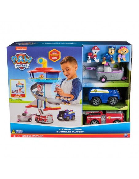 CENTRO DE MANDO + 3 VEHICULOS PAW PATROL