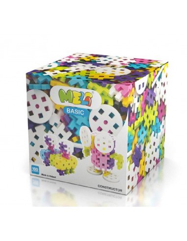MELI BASICO CONSTRUCTOR PASTEL 100 PIEZAS