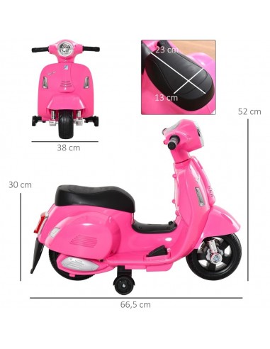 MOTO MINI VESPA 6V ROSA MOTO MINI VESPA 6V ROSA