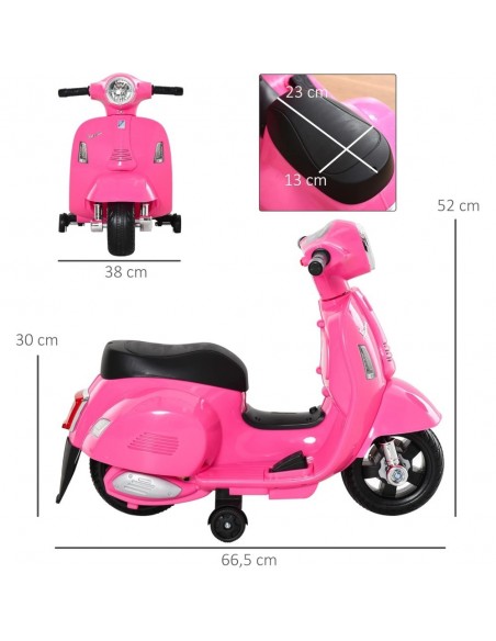 MOTO MINI VESPA 6V ROSA MOTO MINI VESPA 6V ROSA