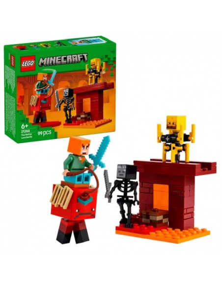 LEGO MINECRAFT BATALLA LAVA DEL INFRAMUNDO