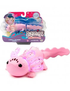 FINGERLINGS AXOLOT INTERACTIVO AJOLOTE ROSA QUE NADA DE VERDAD