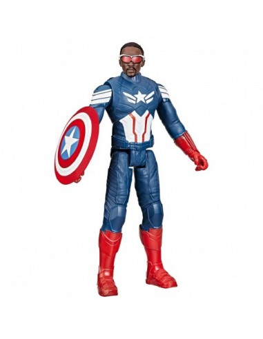 FIGURA CAPITÁN AMÉRICA TITAN HERO F9276 HASBRO