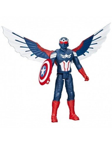 FIGURA DELUXE CAPITÁN AMÉRICA TITAN HERO F9301 HASBRO