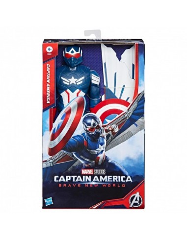 FIGURA DELUXE CAPITÁN AMÉRICA TITAN HERO F9301 HASBRO