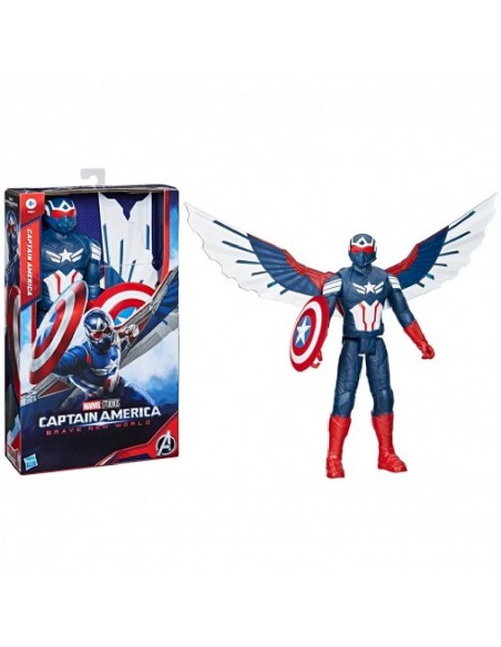 FIGURA DELUXE CAPITÁN AMÉRICA TITAN HERO F9301 HASBRO