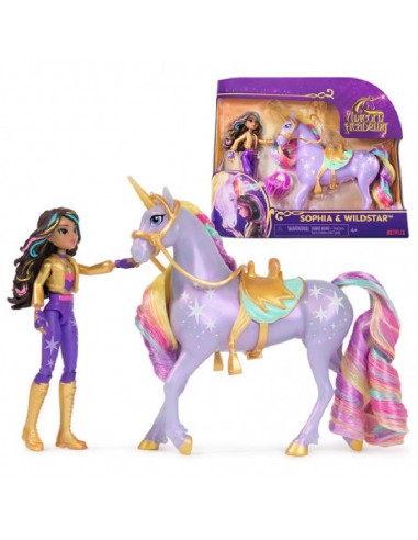 MUÑECA SOPHIA CON SU UNICORNIO WILDSTAR