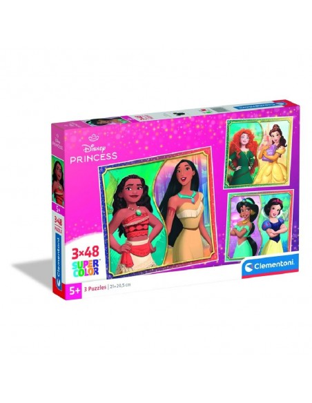 PUZZLE PRINCESAS 3 X 48 PIEZAS.