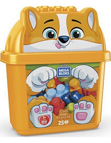 CUBO 25 BLOQUES PERRITO CORGI FISCHER PRICE CUBO 25 BLOQUES PERRITO CORGI FISCHER PRICE
