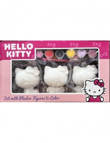 PACK 3 FIGURAS HELLO KITTY PARA PINTAR