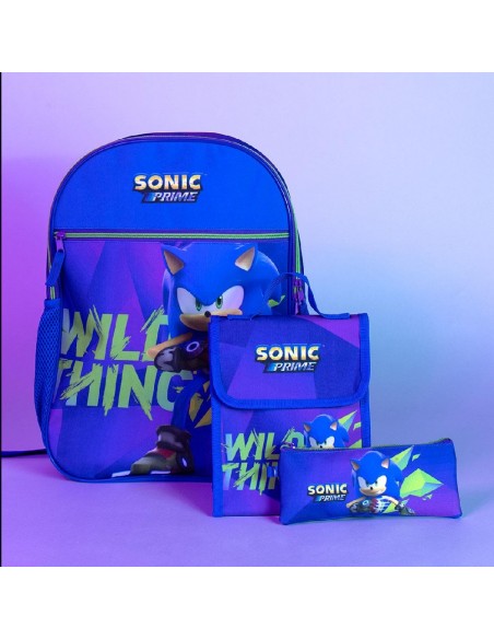 MOCHILA SONIC CON ESTUCHE Y BANDOLERA