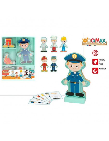 Woomax- Puzzle Magnetico de Madera Vestidos