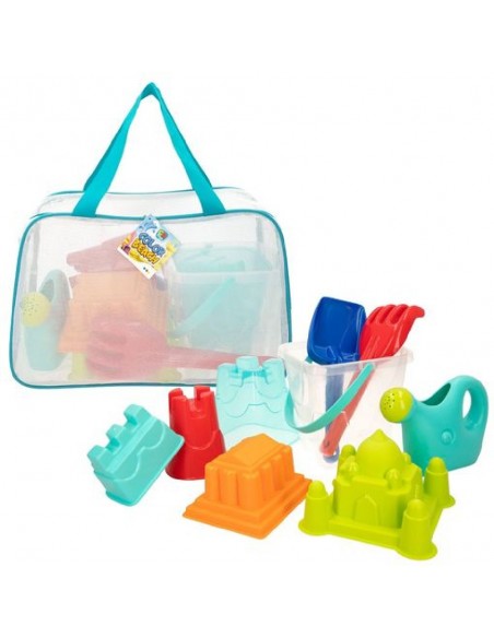 BOLSA DE PLAYA CON CUBO Y ACCESORIOS PLAYA CASTILLO BOLSA DE PLAYA CON CUBO Y ACCESORIOS PLAYA CASTILLO