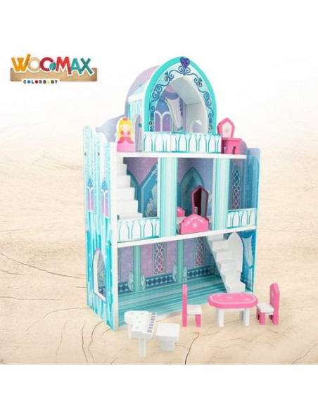 Woomax Casa De Muñecas De Madera Princesa
