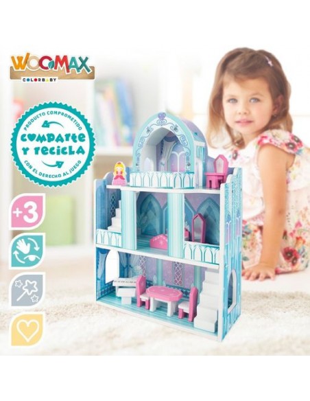 Woomax Casa De Muñecas De Madera Princesa