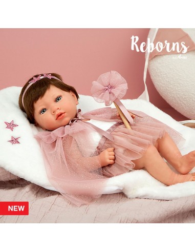 REBORN PRINCESS ROSA CON MANTA 38-CMS.