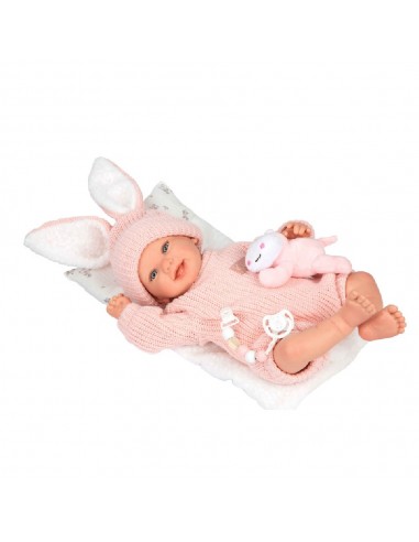 Mueñcas Arias Reborn Lucía con Cojín y Peluche 45 cm