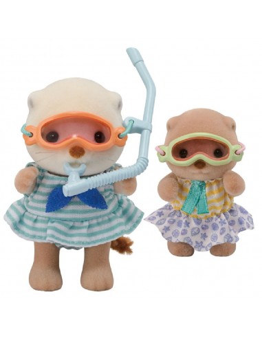 SET HERMANAS NUTRIA MARINA SYLVANIAN FAMILIES