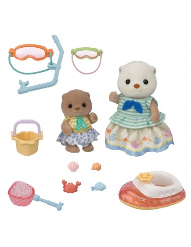 SET HERMANAS NUTRIA MARINA SYLVANIAN FAMILIES