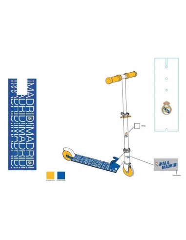 PATINETE ALUMINIO REAL MADRID
