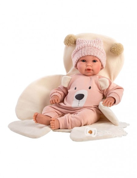 MUÑECA R/N LLORONA 36-CMS. OSITO ROSA