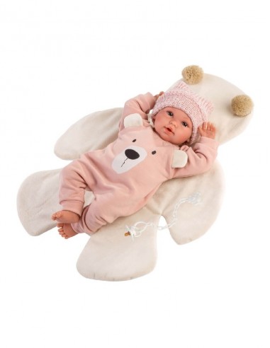 MUÑECA R/N LLORONA 36-CMS. OSITO ROSA