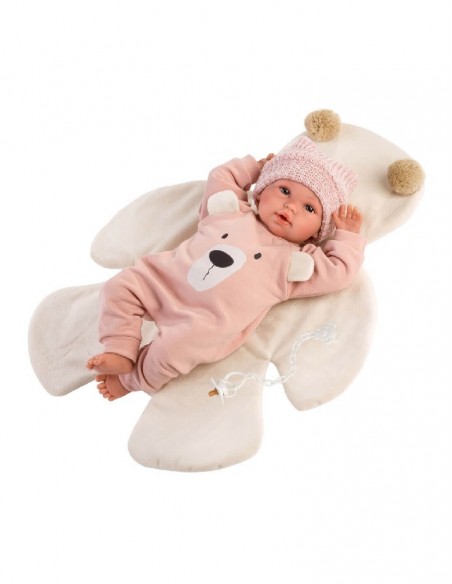 MUÑECA R/N LLORONA 36-CMS. OSITO ROSA