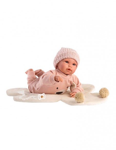 MUÑECA R/N LLORONA 36-CMS. OSITO ROSA