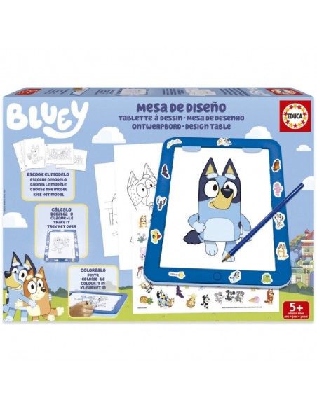 MESA DE DIBUJO BLUEY CON LUZ