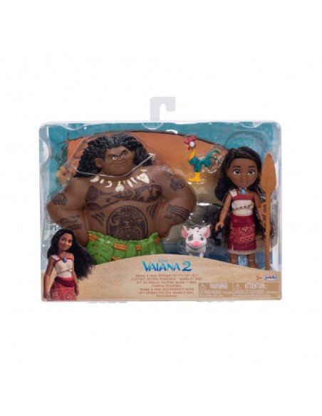 Disney Vaiana II Set de Regalo Vaiana & Maui de 15 cm