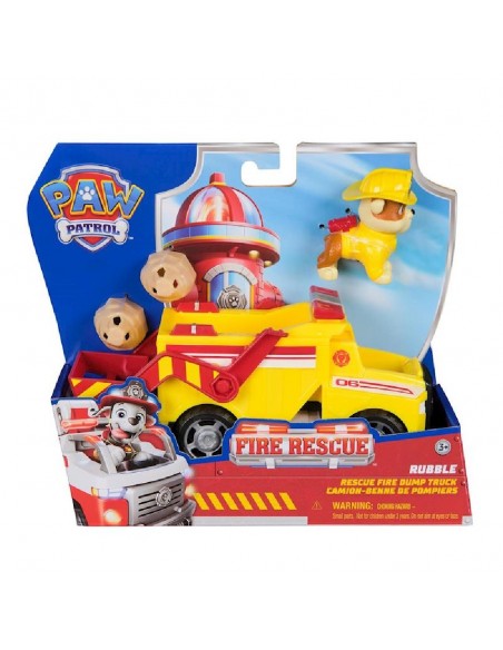 VEHICULO PAW PATROL FIRE RESCATE RUBBLE